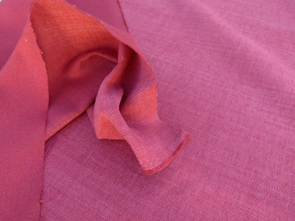 Scalamandre Caleido Rosso Red Cotton Linen  Old World Weavers Heavy MSRP USD 120/y