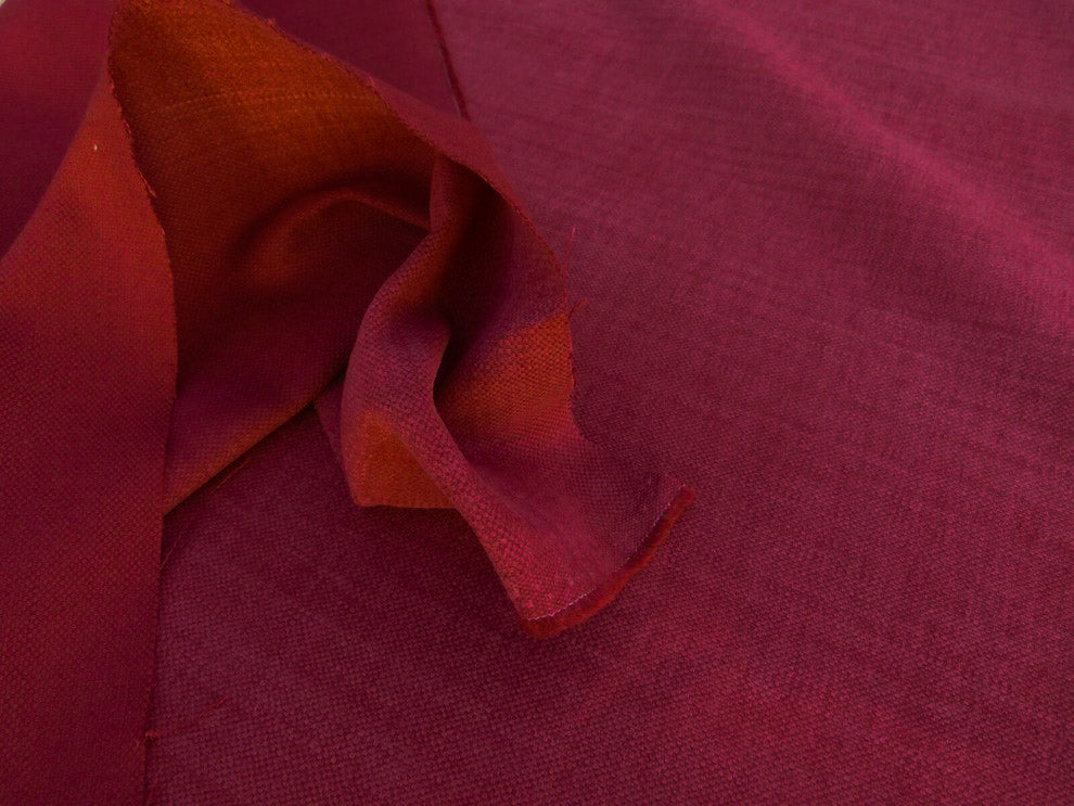 Scalamandre Caleido Rosso Red Cotton Linen  Old World Weavers Heavy MSRP USD 120/y