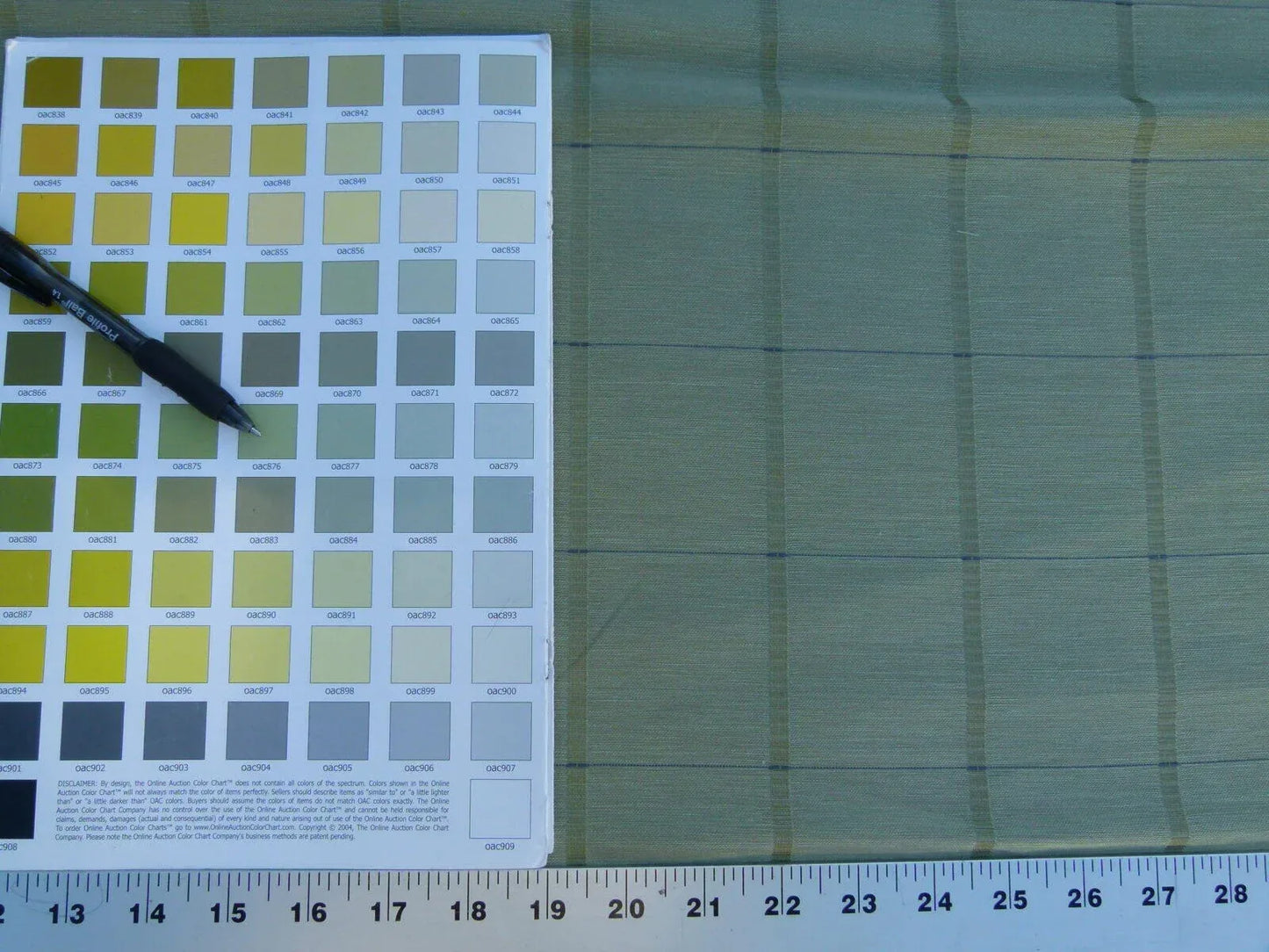 Scalamandre Jackson Square Pine Green Watkins Silk Linen Plaid MSRP USD 112/Y 41"wide