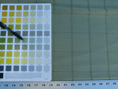 Scalamandre Jackson Square Pine Green Watkins Silk Linen Plaid MSRP USD 112/Y 41"wide