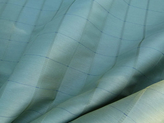 Scalamandre Jackson Square Pine Green Watkins Silk Linen Plaid MSRP USD 112/Y 41"wide