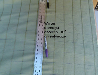 Scalamandre Jackson Square Pine Green Watkins Silk Linen Plaid MSRP USD 112/Y 41"wide