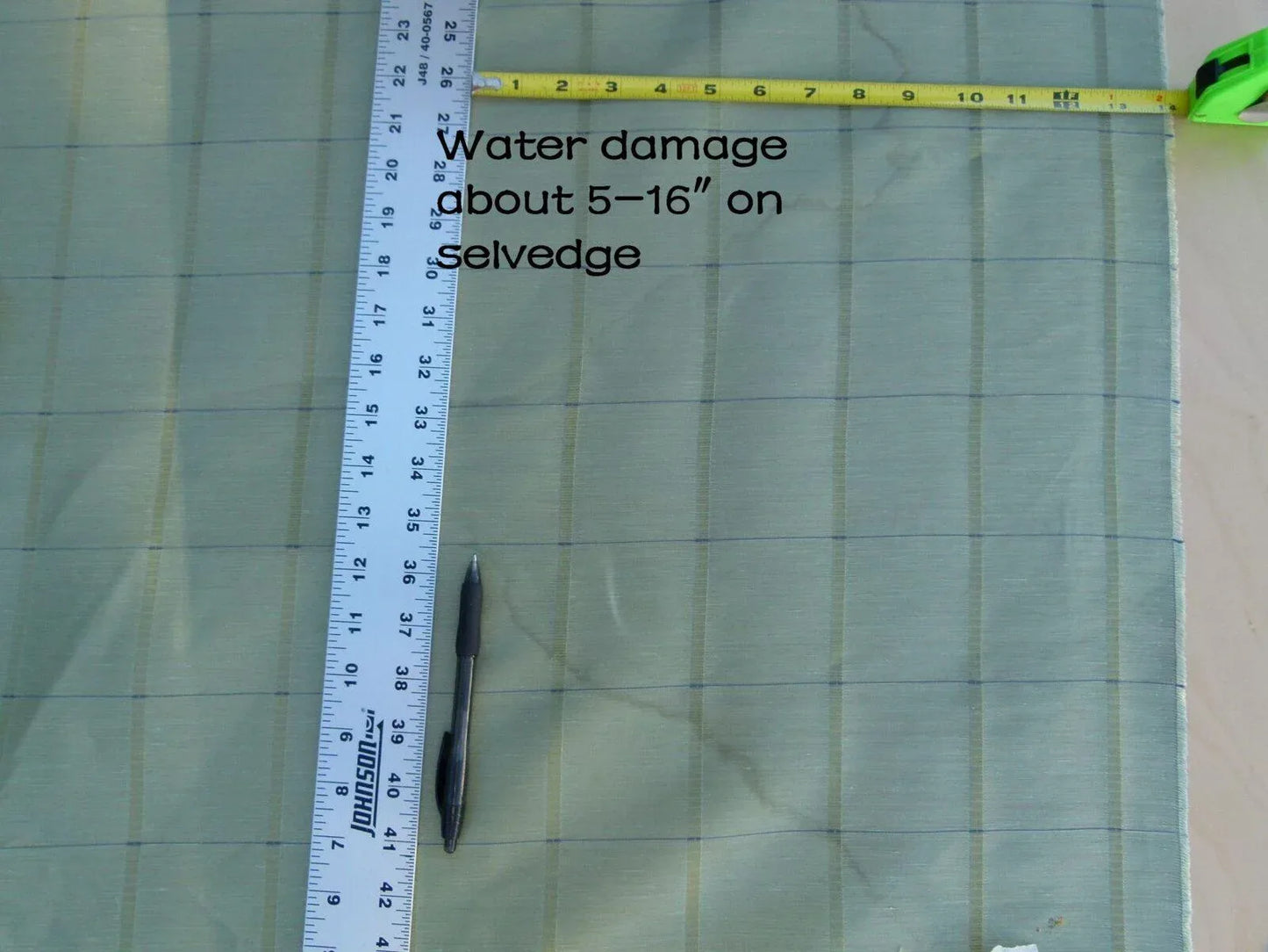 Scalamandre Jackson Square Pine Green Watkins Silk Linen Plaid MSRP USD 112/Y 41"wide