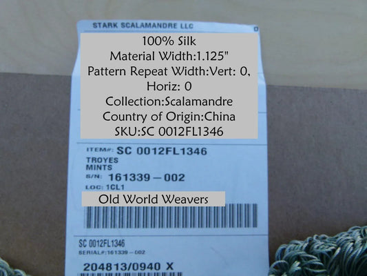 Scalamandre Old World Weavers Troyes Mints Silk Loop Trim Rp308/y