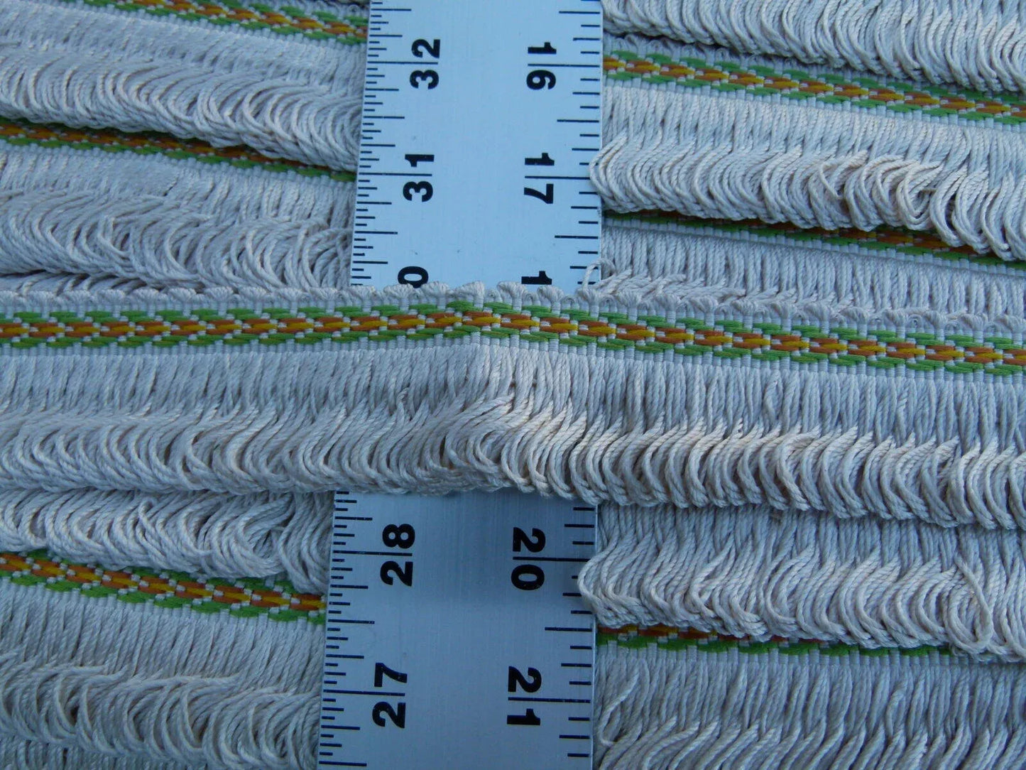 By Yard Scalamandre 100% Silk Fringe Off White Yellow Green Apricot MSRP USD 197/Y