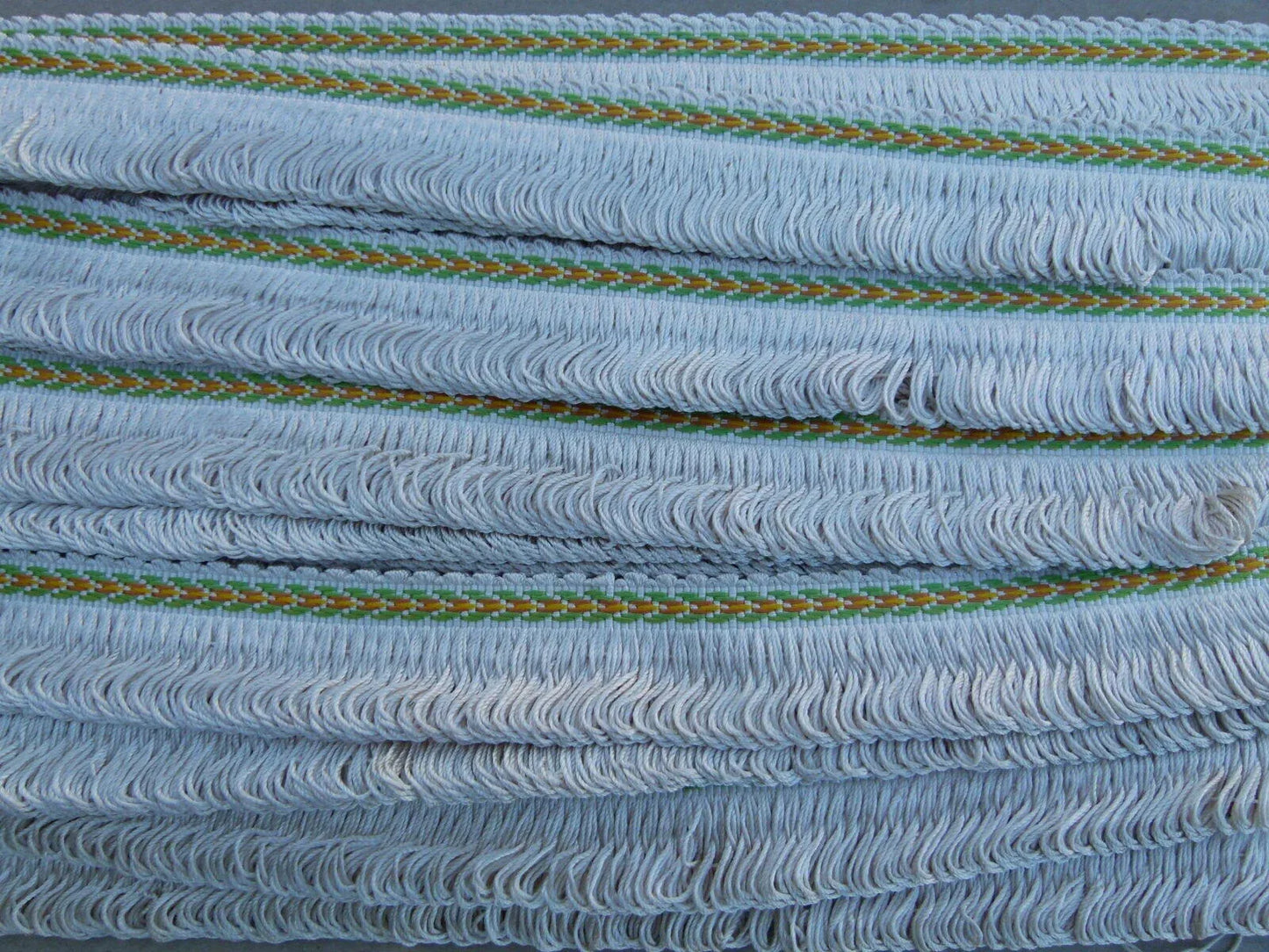 By Yard Scalamandre 100% Silk Fringe Off White Yellow Green Apricot MSRP USD 197/Y