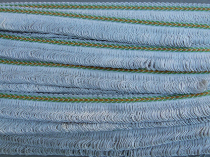 By Yard Scalamandre 100% Silk Fringe Off White Yellow Green Apricot MSRP USD 197/Y