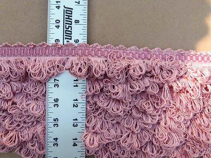 By Yard Scalamandre Papillons Pink Silk Loop Fringe Butterfly MSRP USD 98/Y