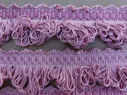 By Yard Scalamandre Papillons Pink Silk Loop Fringe MSRP USD 98/Y