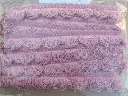 By Yard Scalamandre Papillons Pink Silk Loop Fringe Butterfly MSRP USD 98/Y