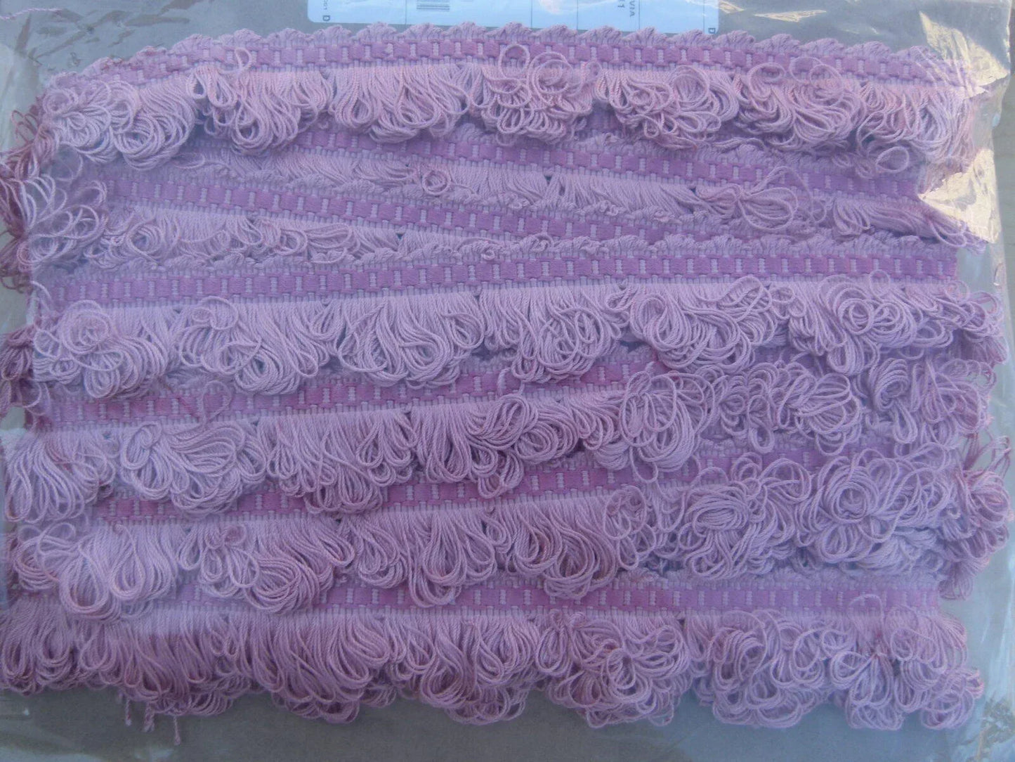 By Yard Scalamandre Papillons Pink Silk Loop Fringe MSRP USD 98/Y