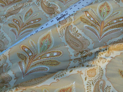 Scalamandre Old World Weavers Darani Silk Damask+embroidery Antique Gold MSRP USD 436/Y