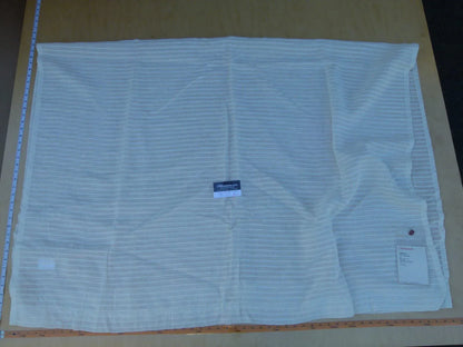 9 Ev1 2y Scalamandre Chic Linen Sheer Cream White Stripe