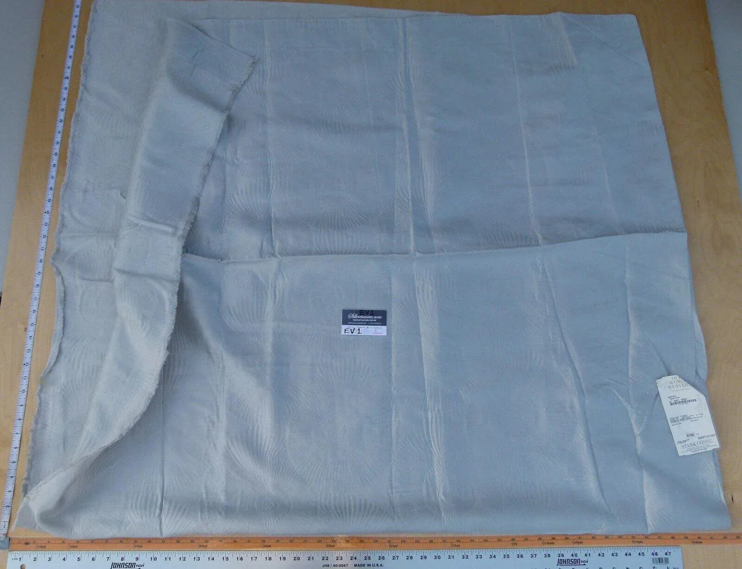 14 Ev1 2y+more Scalamandre Nautilo Blue Veil Silver Grey MSRP USD 312/Y