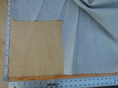 14 Ev1 2y+more Scalamandre Nautilo Blue Veil Silver Grey MSRP USD 312/Y