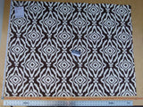 20 Ev1 1y Scalamandre Zanzibar Espresso Dark Brown Cotton Ikat