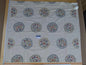 12 Ev2 48"x57"scalamandre Jessie Embroidery Grey Multi Floral Doodle Medallion