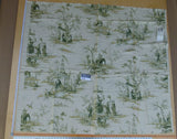 13 Ev2 1.2y Scalamandre Voyage En Chine Vert Green Chinoiserie Print MSRP USD 388/y