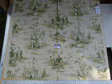 16 Ev2 1.4y Scalamandre Voyage En Chine Vert Green Chinoiserie Print MSRP USD 388/y