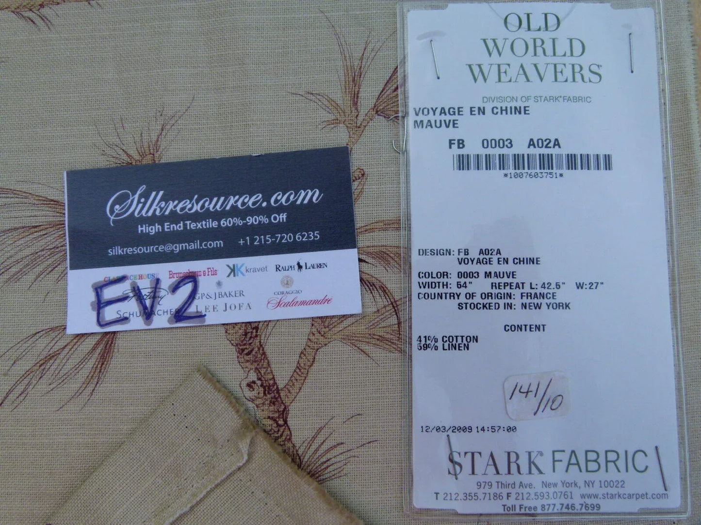 17 Ev2 1.2y Scalamandre Voyage En Chine Mauve Dark Purple Red Chinoiserie Print MSRP USD 388/y