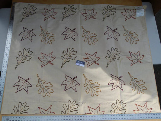 23 Ev2 1.2y Scalamandre A New Leaf Brown/rust On Beige Cotton