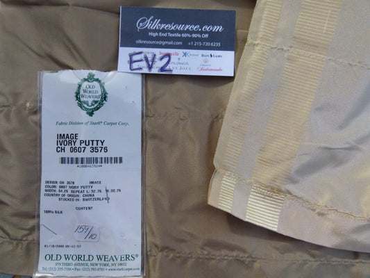 28 Ev2 0.8y Scalamandre Image Ivory Putty Tan Silk Plaid