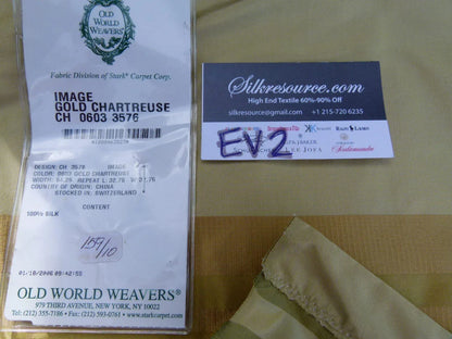 29 Ev2 0.8y Scalamandre Image Gold Chartreuse Silk Plaid