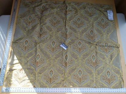 44 Ev2 1.2y Scalamandre Darani Silk Damask+embroidery Gravel Brown Grey MSRP USD 436/Y (copy)