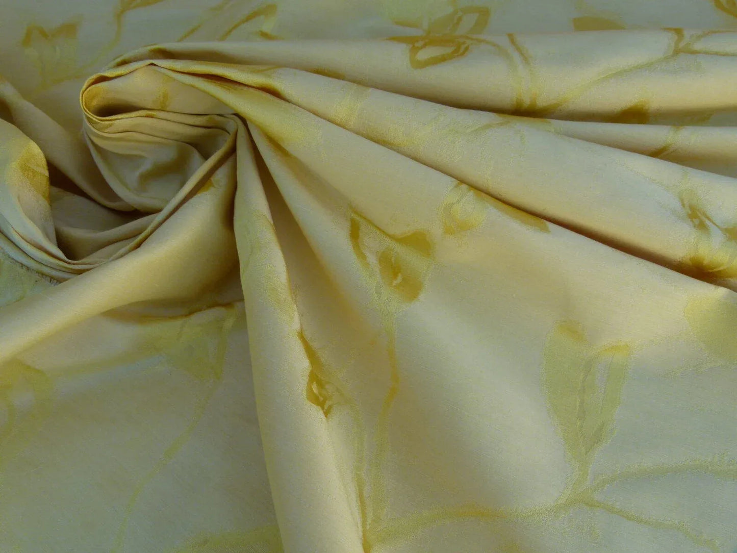 By Yard Scalamandre Gw Maharajah Citron Yellow Lemon Silk Linen Damask Reversible MSRP USD 348/Y