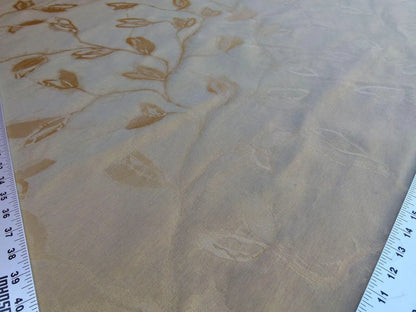 By Yard Scalamandre Gw Maharajah Musket Brown Pink Peach Silk Linen Damask Reversible MSRP USD 348/Y