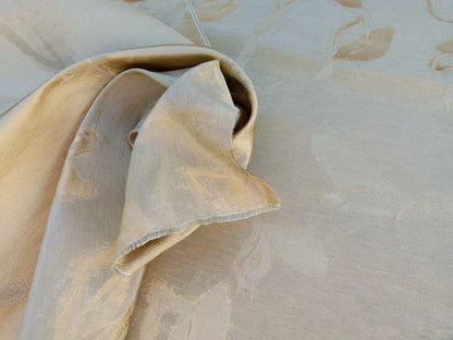 By Yard Scalamandre Gw Maharajah Musket Brown Pink Peach Silk Linen Damask Reversible MSRP USD 348/Y