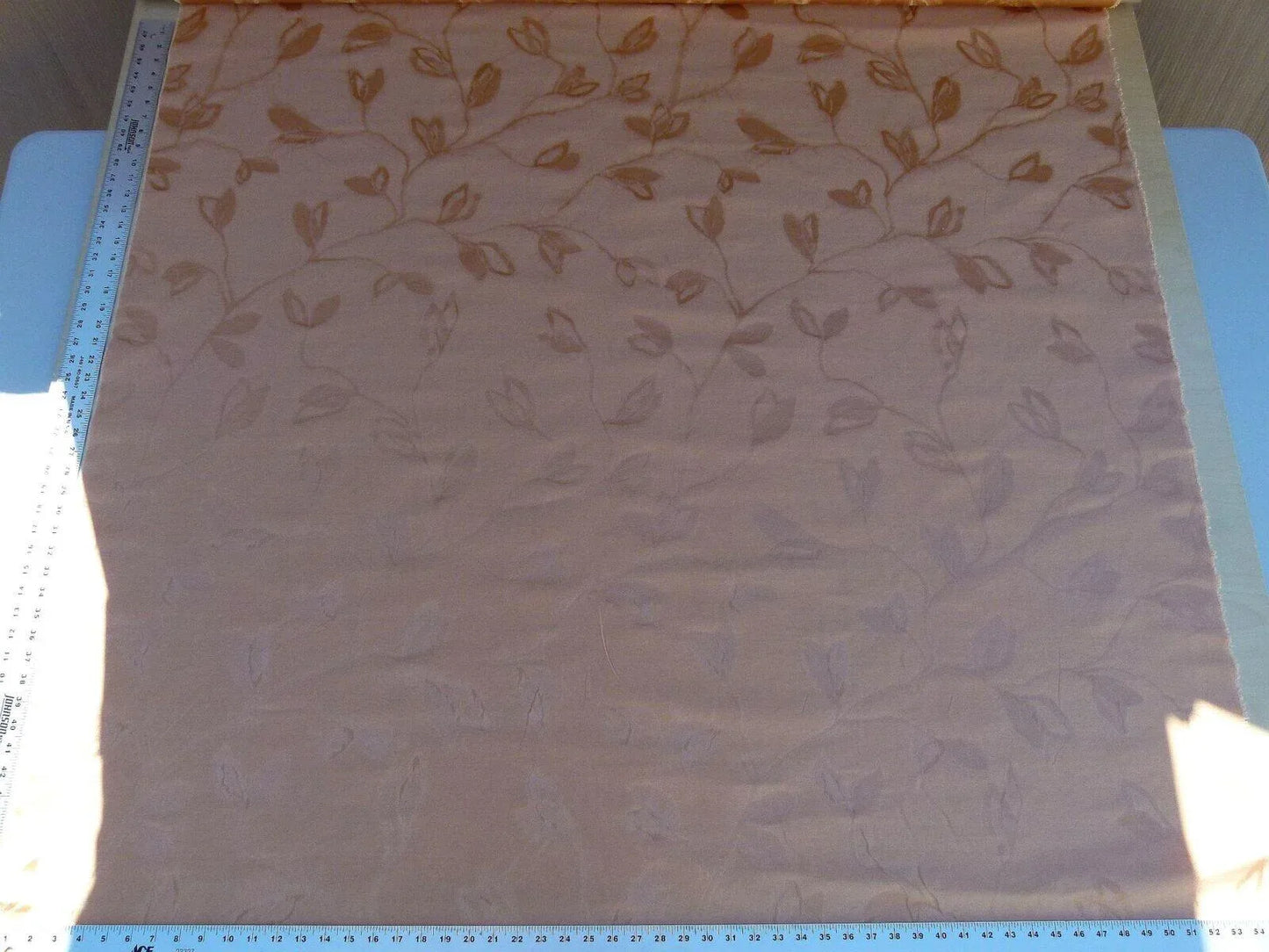 By Yard Scalamandre Gw Maharajah Apricot Pink Peach Silk Linen Damask Reversible MSRP USD 348/Y