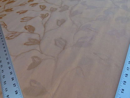 By Yard Scalamandre Gw Maharajah Apricot Pink Peach Silk Linen Damask Reversible MSRP USD 348/Y