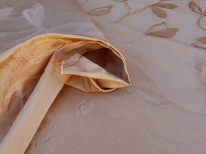 By Yard Scalamandre Gw Maharajah Apricot Pink Peach Silk Linen Damask Reversible MSRP USD 348/Y