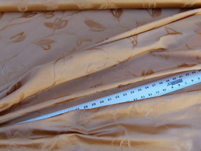 By Yard Scalamandre Gw Maharajah Apricot Pink Peach Silk Linen Damask Reversible MSRP USD 348/Y