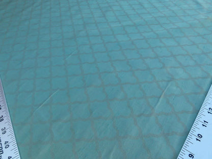 Scalamandre Bangalore Milan Green Blue 100% Silk Fish Scale Ocean Wave MSRP USD 148/Y