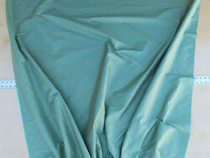 Scalamandre Bangalore Milan Green Blue 100% Silk Fish Scale Ocean Wave MSRP USD 148/Y
