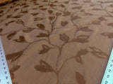 By Yard Scalamandre Gw Maharajah Chestnut Brown Silk Linen Damask Reversible MSRP USD 348/Y