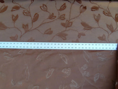 By Yard Scalamandre Gw Maharajah Chestnut Brown Silk Linen Damask Reversible MSRP USD 348/Y