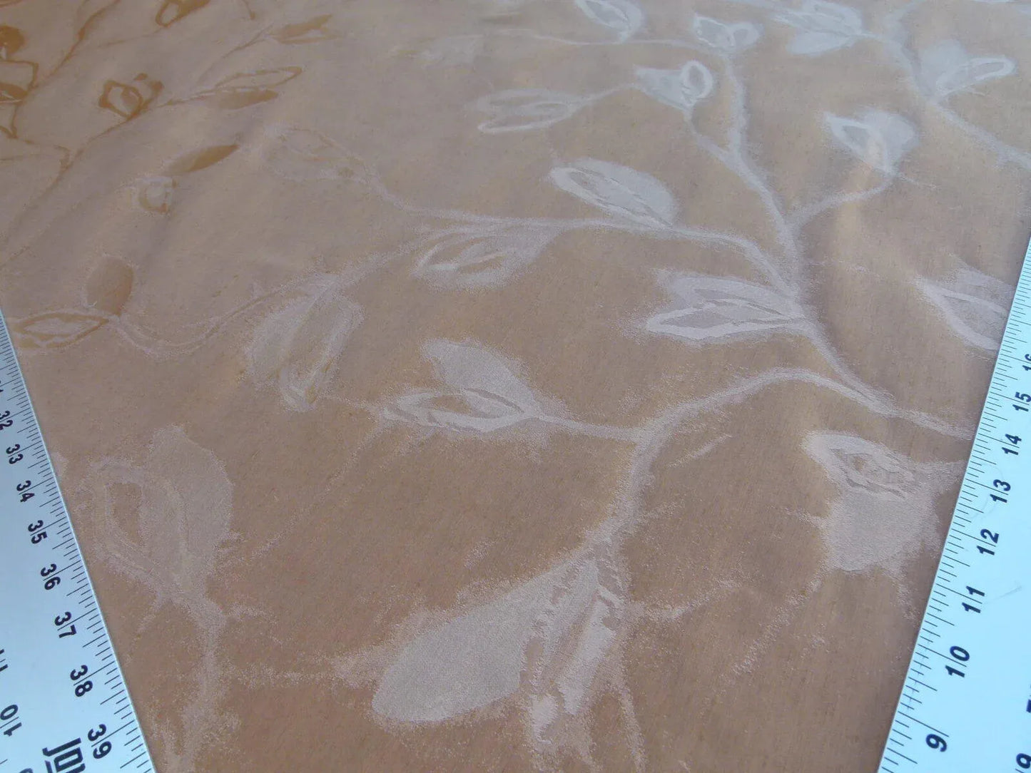 By Yard Scalamandre Gw Maharajah Clove Pink Brown Silk Linen Damask Reversible MSRP USD 348/Y