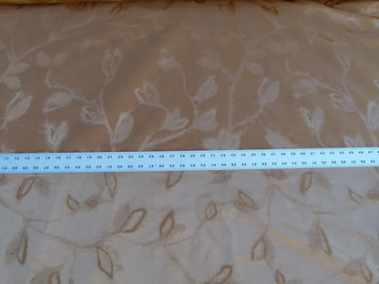 By Yard Scalamandre Gw Maharajah Clove Pink Brown Silk Linen Damask Reversible MSRP USD 348/Y