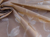 By Yard Scalamandre Gw Maharajah Clove Pink Brown Silk Linen Damask Reversible MSRP USD 348/Y