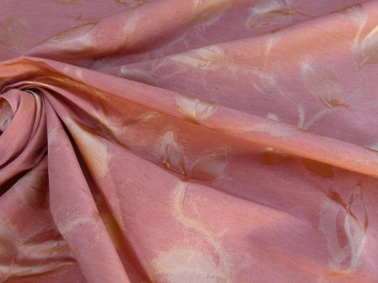 By Yard Scalamandre Gw Maharajah Papaya Pink Orange Silk Linen Damask Reversible MSRP USD 348/Y