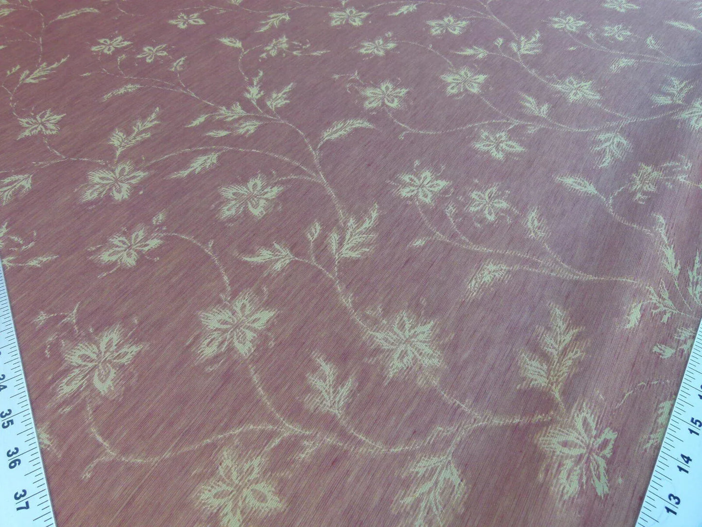 Scalamandre Serene Semi Sheer Silk Auburn Red Gold Double Organza Old World Weavers MSRP USD 168/y