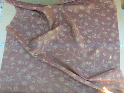 Scalamandre Serene Semi Sheer Silk Auburn Red Gold Double Organza Old World Weavers MSRP USD 168/y