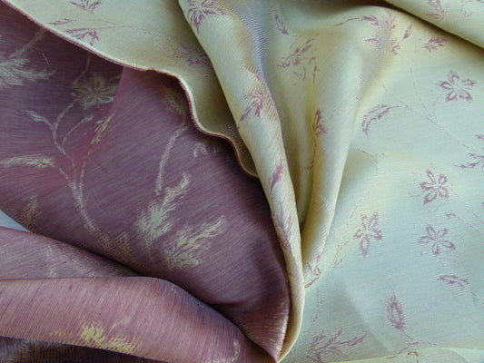 Scalamandre Serene Semi Sheer Silk Auburn Red Gold Double Organza Old World Weavers MSRP USD 168/y