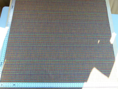 Scalamandre Cashiers Red Blue Pink Green Mini Texture Rayon Cotton Tweed Thick! Old World Weavers MSRP USD 136/Y