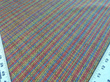 Scalamandre Cashiers Red Blue Pink Green Mini Texture Rayon Cotton Tweed Thick! Old World Weavers MSRP USD 136/Y
