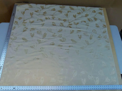 By Yard Scalamandre Gw Maharajah Eggshell Cream Ivory Silk Linen Damask Reversible MSRP USD 348/Y