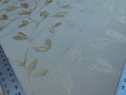 By Yard Scalamandre Gw Maharajah Eggshell Cream Ivory Silk Linen Damask Reversible MSRP USD 348/Y